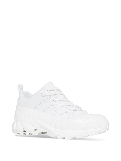 Shop Burberry Arthur Low-top Sneakers In White