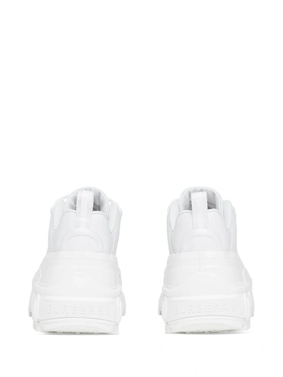 Shop Burberry Arthur Low-top Sneakers In White