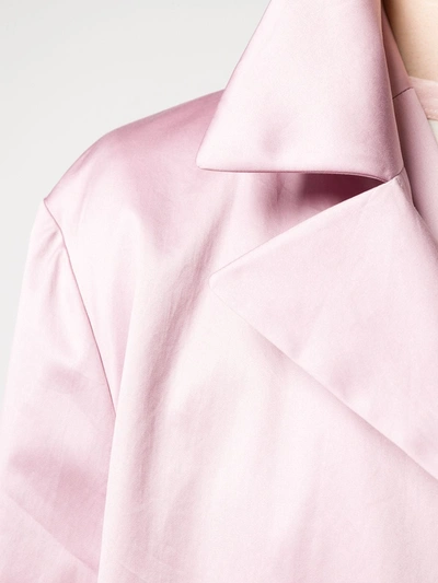 Shop Theory Belted Duster Coat In Pink