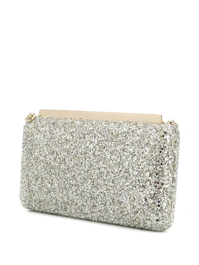 Shop Jimmy Choo Ellipse Sequin-embellished Clutch In Gold