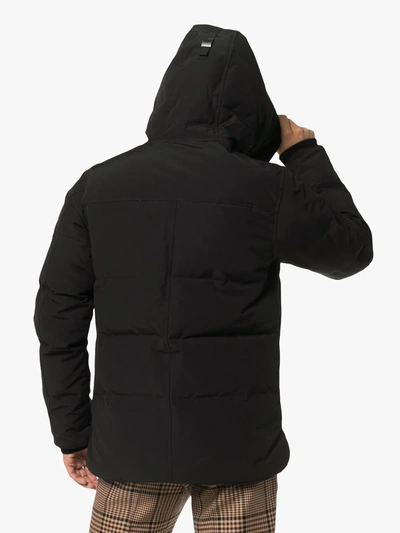 Shop Canada Goose Macmillan Quilted Shell Hooded Down Parka In Black