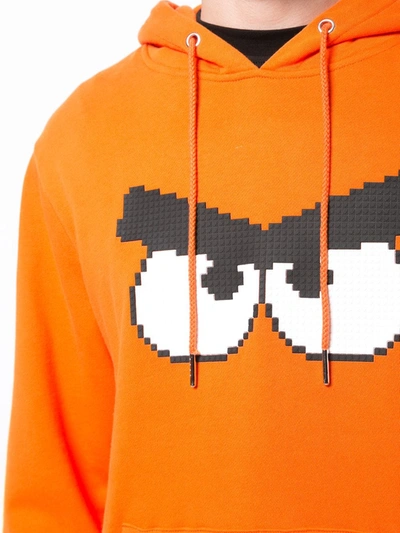 Shop Mostly Heard Rarely Seen 8-bit Angry Print Hoodie In Yellow