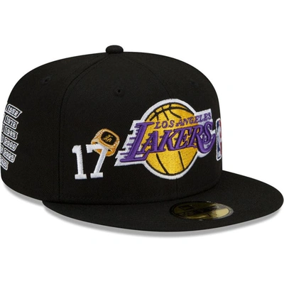 New Era Black Los Angeles Lakers 17x World Champions Count The Rings ...