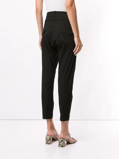 Shop Nili Lotan Cropped Slim-fit Trousers In Black