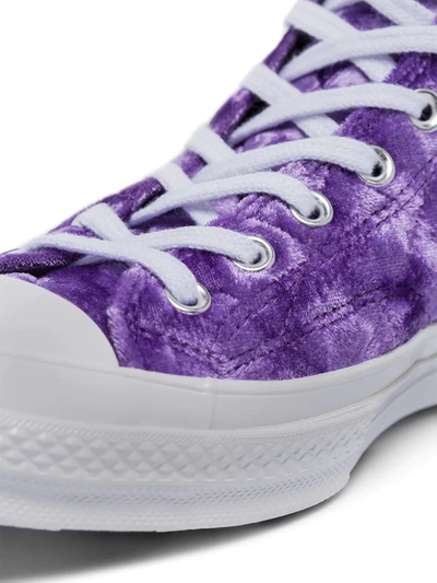 Shop Converse Chuck 70 Hi "quilted Velvet" Sneakers In Purple