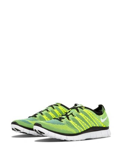 Nike Free Flyknit Htm Sneakers In Green