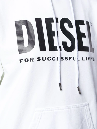 Shop Diesel Drawstring Sweater Dress In White
