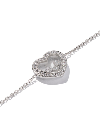 Chopard 18kt White Gold Happy Diamonds Icons Bracelet In White Gold