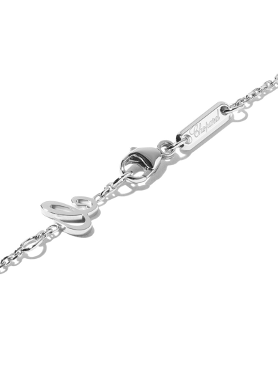 Shop Chopard 18kt White Gold Happy Diamonds Icons Bracelet