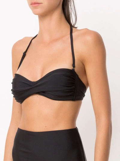 Amir Slama Sleeveless Bikini Top In Black