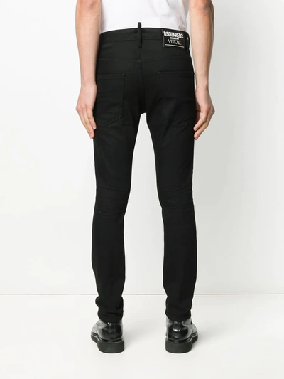 Shop Dsquared2 Exclusive For Vitkac Skinny Jeans In Black