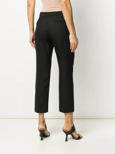 Shop Alexander Mcqueen Cropped Trousers In Black