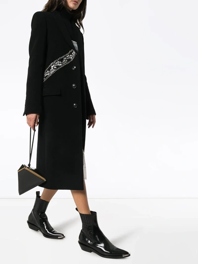 Shop Amiri Guitar Strap Coat In Black