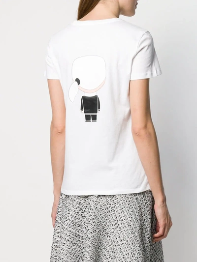 Shop Karl Lagerfeld Ikonik Karl T-shirt In White