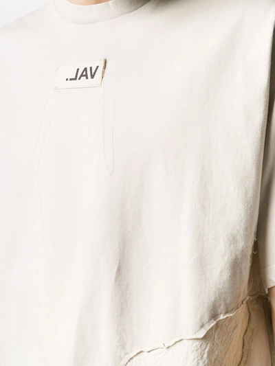 Shop Val Kristopher Logo Patch T-shirt In Neutrals