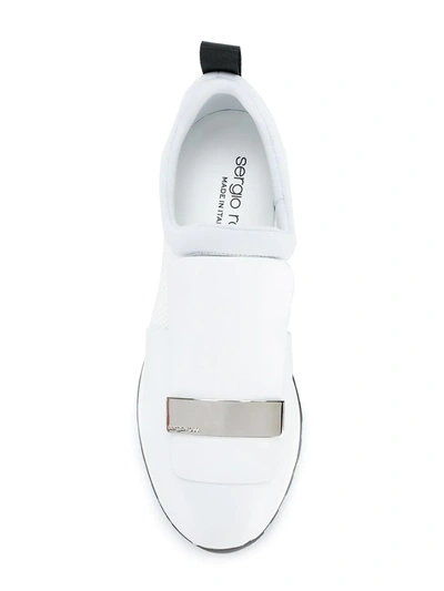 Shop Sergio Rossi Sr1 Running Sneakers In White