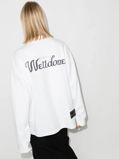 we11done Baseball Jersey Long Sleeve Jacket - White