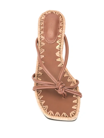 Shop Mara & Mine Azeline Open-toe Sandals In Brown