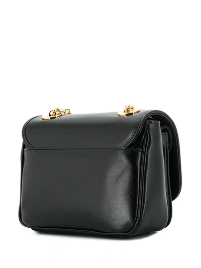 Shop Gucci Logo Mini Bag In Black