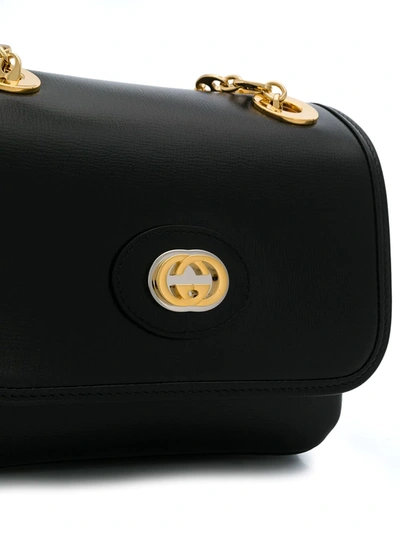 Shop Gucci Logo Mini Bag In Black