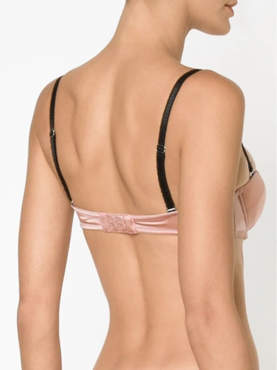 Fleur Du Mal Topstitch Convertible Bra In Pink