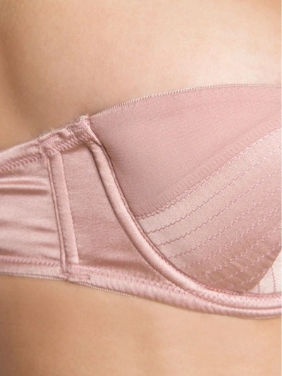 Fleur Du Mal Topstitch Convertible Bra In Pink