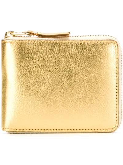 Shop Comme Des Garçons 'gold Line' Wallet In Metallic