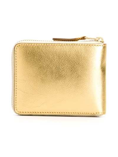 Shop Comme Des Garçons 'gold Line' Wallet In Metallic