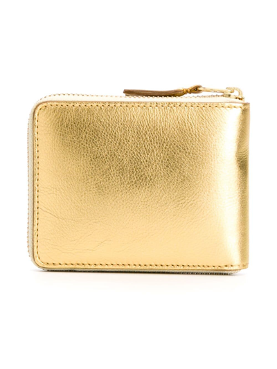 Comme Des Garçons 'gold Line' Wallet In Metallic