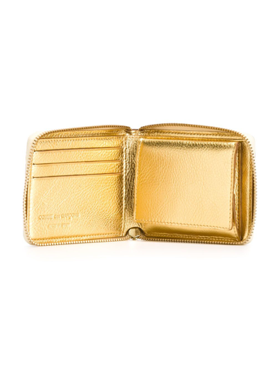 Shop Comme Des Garçons 'gold Line' Wallet In Metallic