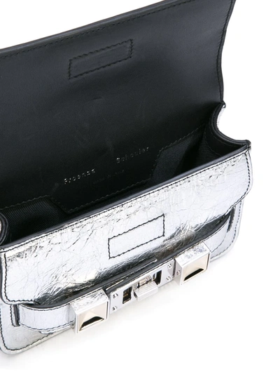 Shop Proenza Schouler Ps11 Belt Bag In Silver