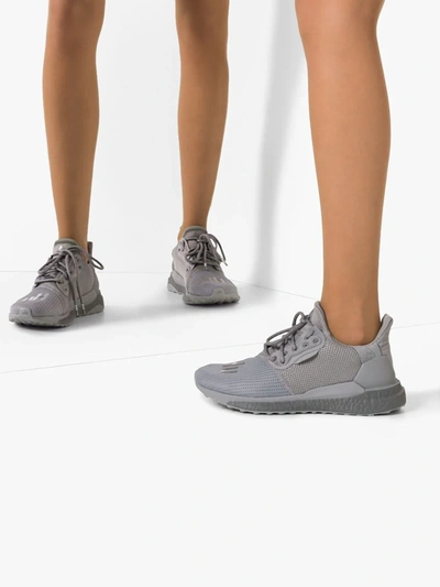 Shop Adidas Originals X Pharrell Williams Solar Hu Glide Prd "grey" Sneakers