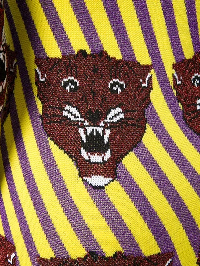 Shop Gucci Tiger Face Jumpsuit In Multicolour