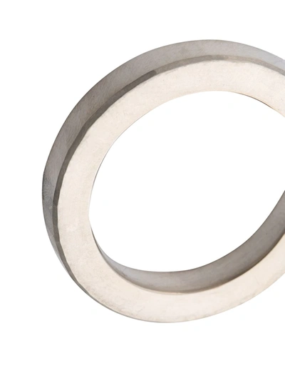 Shop Werkstatt:münchen Flat Ring In Silver