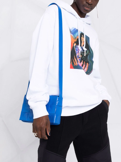 Shop Off-white Graphic-print Hoodie In White
