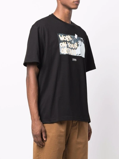 Shop Throwback Snoop Print T-shirt In 黑色
