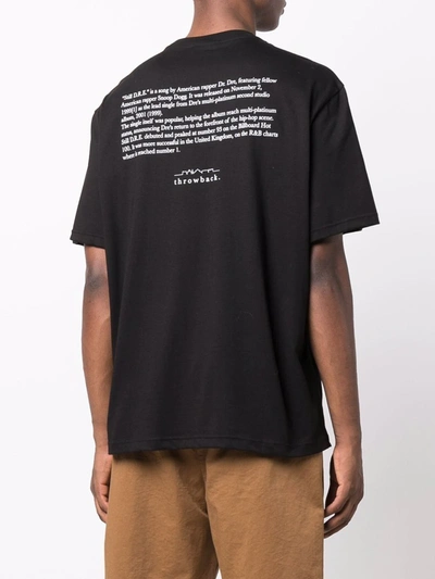 Shop Throwback Snoop Print T-shirt In 黑色