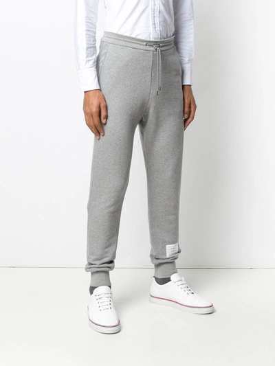 Shop Thom Browne Rwb Stripe Loopback Sweatpants In Grey