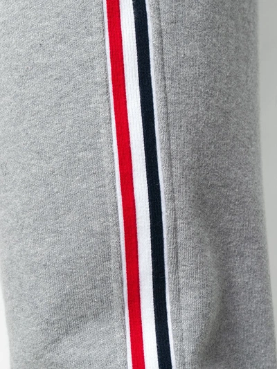 Shop Thom Browne Rwb Stripe Loopback Sweatpants In Grey