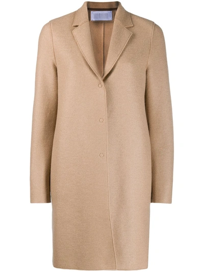 Shop Harris Wharf London Single-breasted Coat In Neutrals