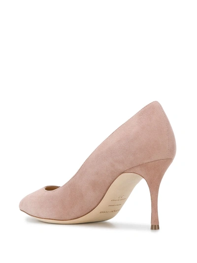 Shop Sergio Rossi Godiva 75mm Pointed Pumps In Pink