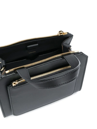 Valextra Passepartout Mini Handbag In Black