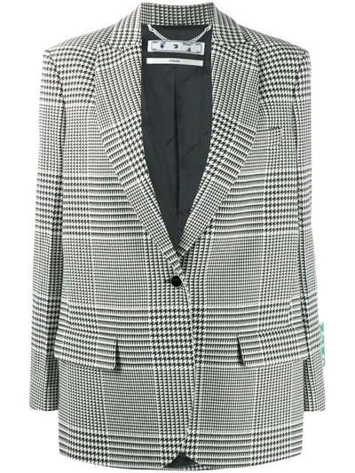 Shop Off-white Tomboy Prince Of Wales Blazer In Black