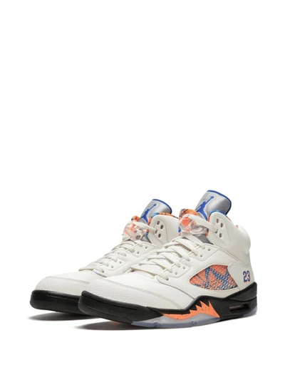 Jordan Air  5 Retro Sneakers In White
