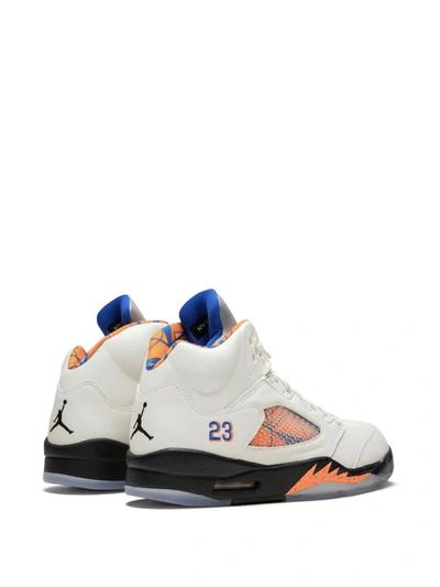 Jordan Air  5 Retro Sneakers In White