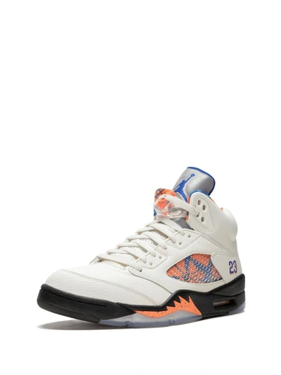 Jordan Air  5 Retro Sneakers In White