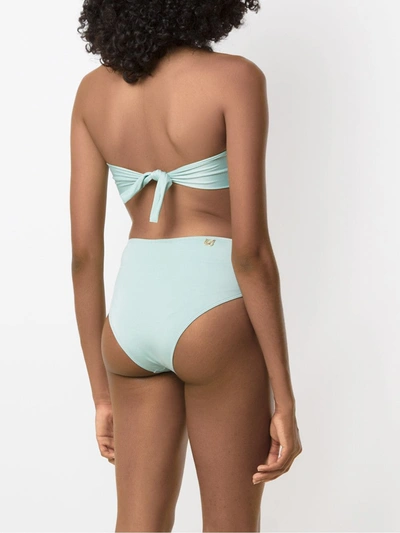 Shop Brigitte Bikini Set With Buckle Details In Green