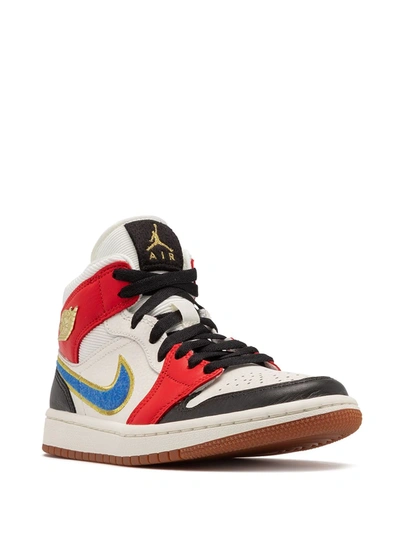 Jordan Air  1 Mid Se Sneakers In White