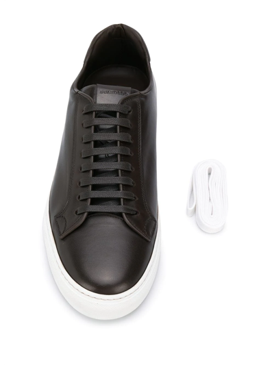 Shop Scarosso Low Top Ugo Sneakers In Brown