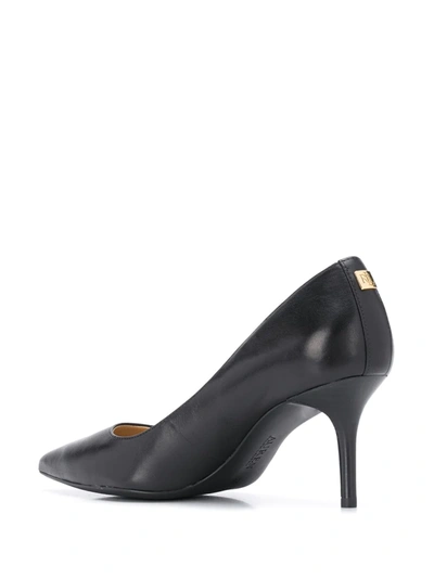 Ralph Lauren Lanette Womens Padded Insole Dressy Pointed Toe Heels In Black